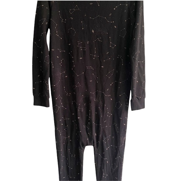(SOLD) ARBORIST Unisex Adult Cotton Blend Onesie Sleepwear Pyjamas Black Solar L - Picture 9 of 11
